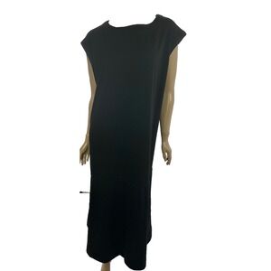 Prologue Black Midi Dress Size XL Pullover Sleeveless Polyester Blend